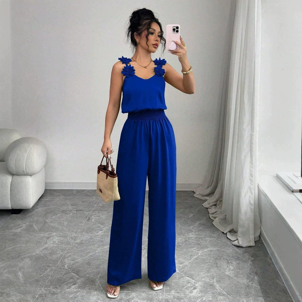 Zara Slant Pocket Wide Leg Jumpsuit
